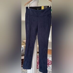 Andrew Marc light weight Foux suede leggings pants navy.women’s